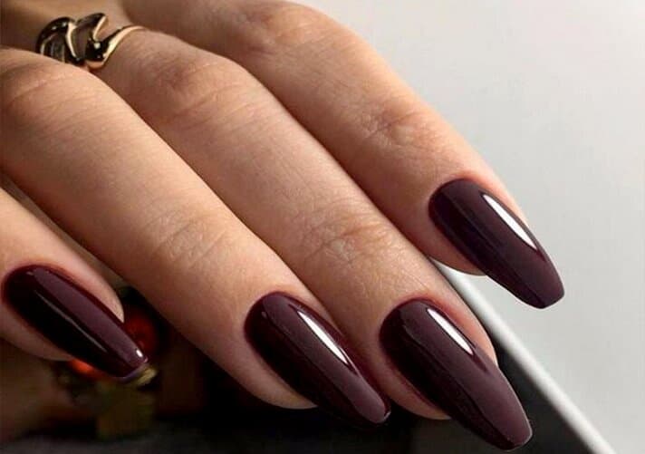 Acrilico Manicure Marrón